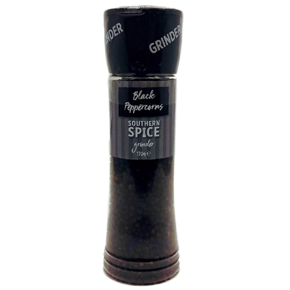 Southern Spice Grinder Black Peppercorns 170g