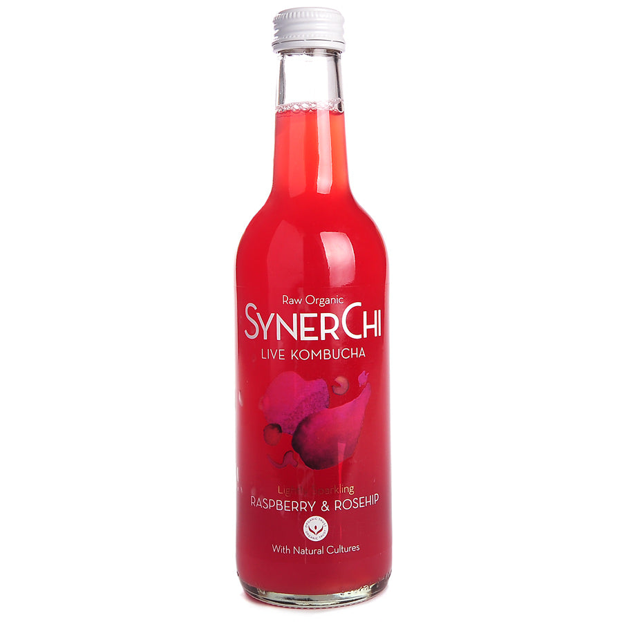 SynerChi Raspberry &amp; Rosehip Kombucha 330ml