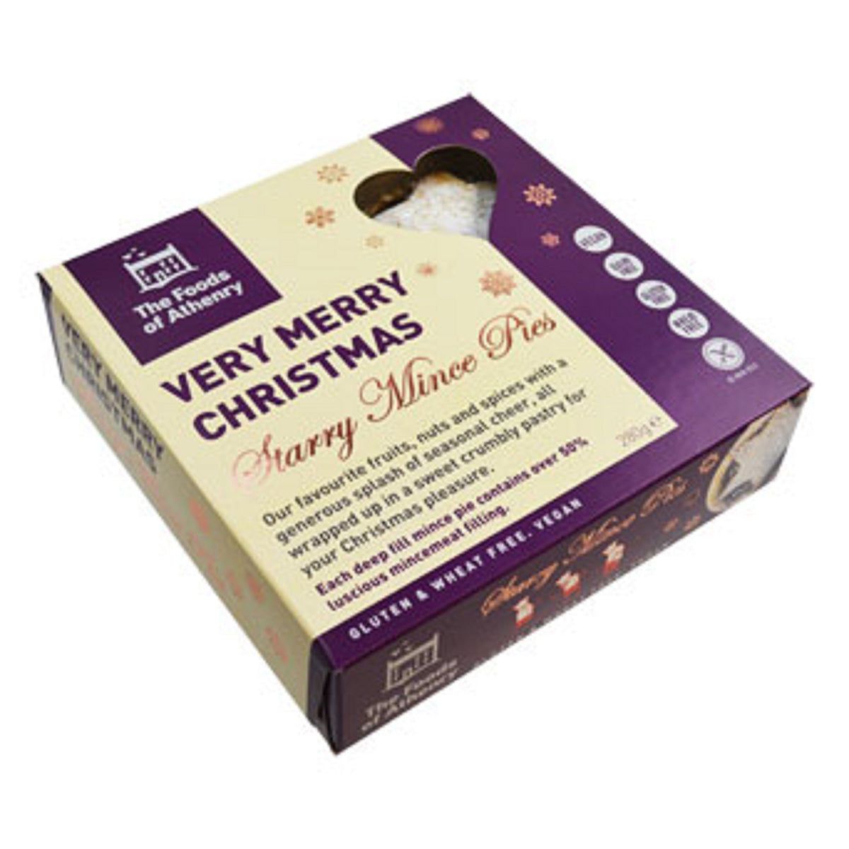 The Foods of Athenry Very Merry Christmas Starry Mince Pies 280g