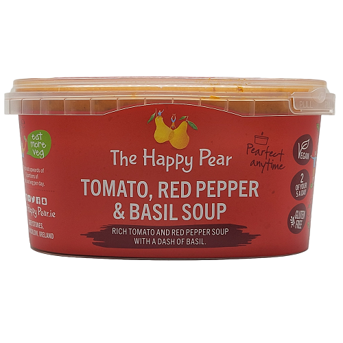 The Happy Pear Tomato, Red Pepper &amp; Basil Soup 375g
