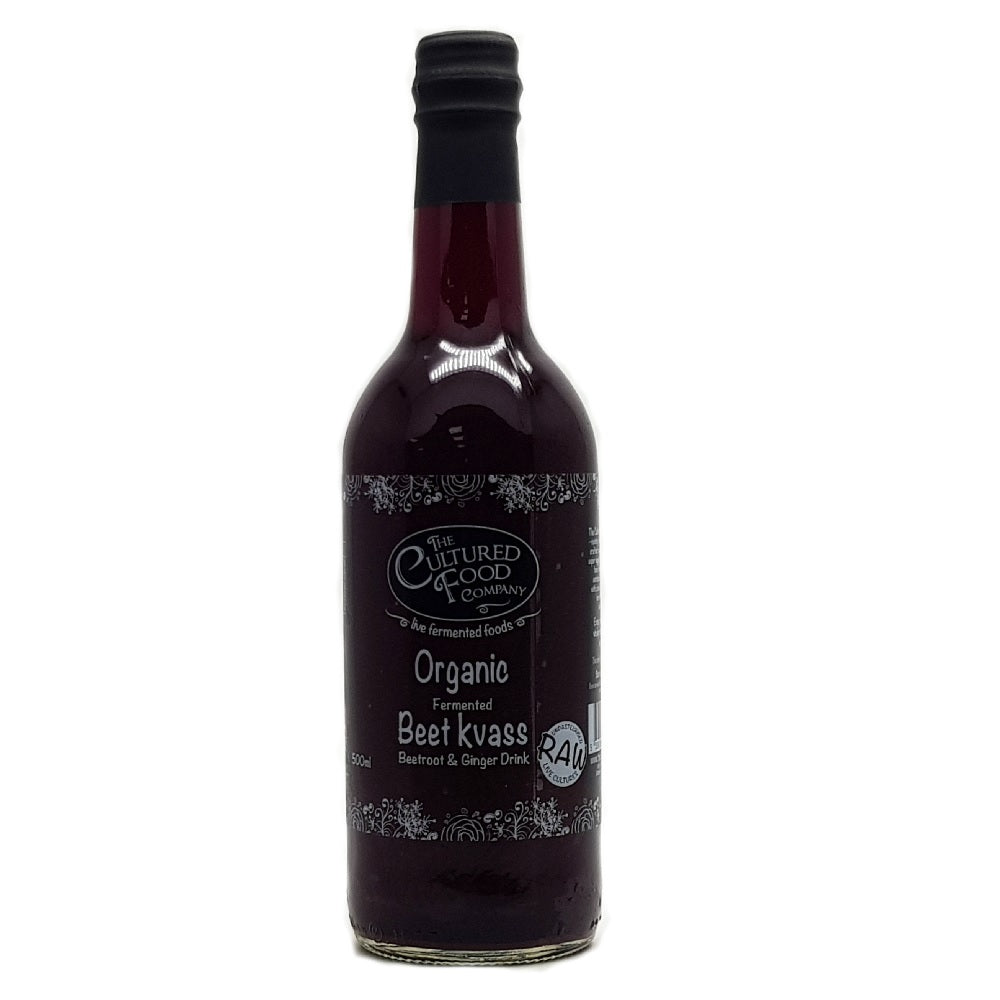 The Cultured Food Company Organic Fermented Beet Kvass Beetroot &amp; Ginger Drink 500ml