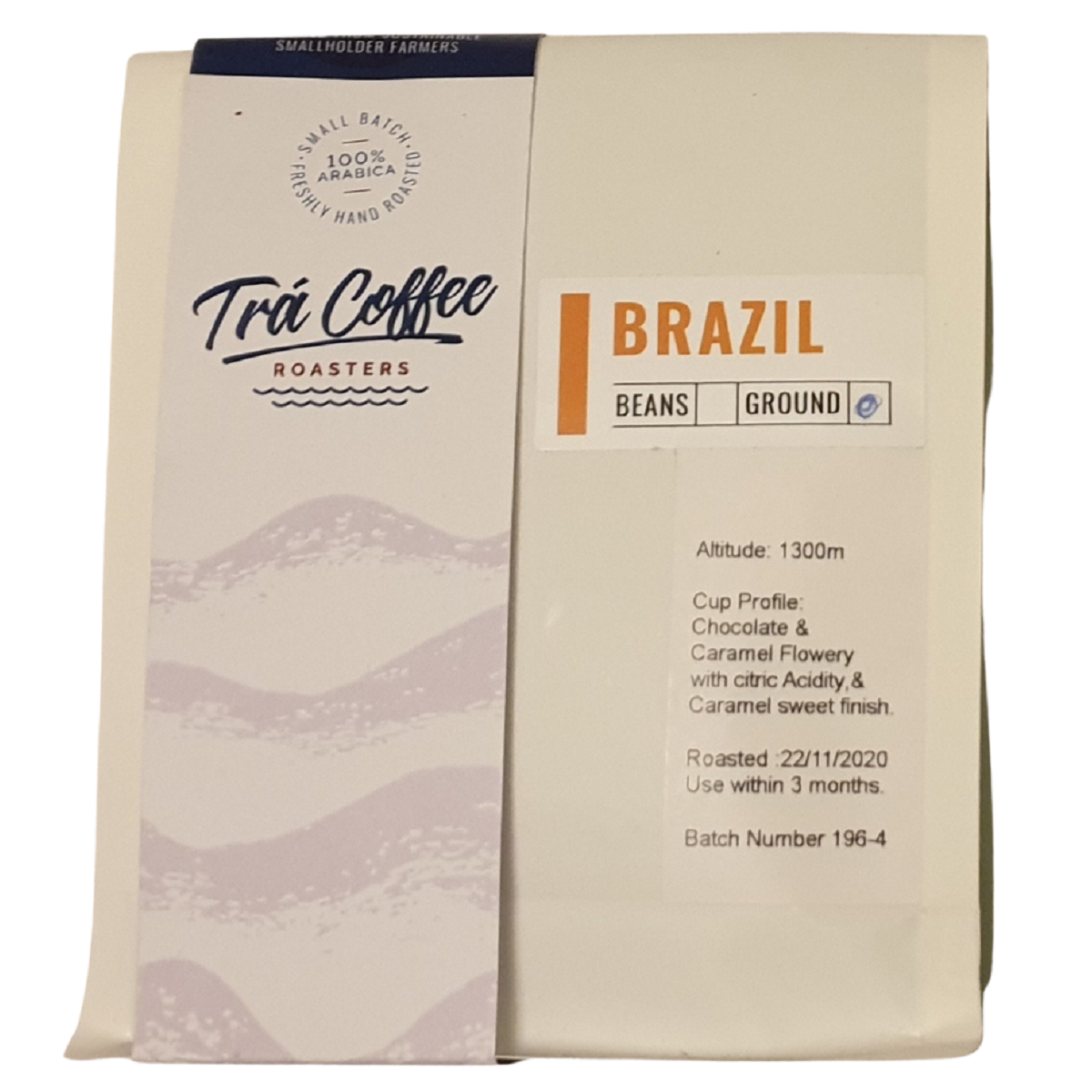 Trá Coffee Roasters Brazil Beans Ground 250g