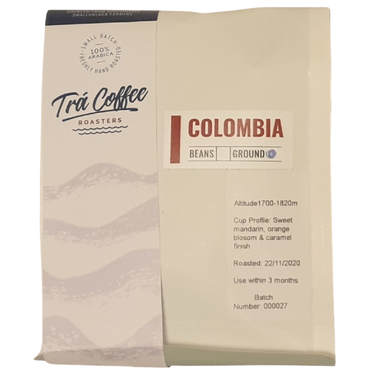 Trá Coffee Roasters Colombia Beans Ground 250g