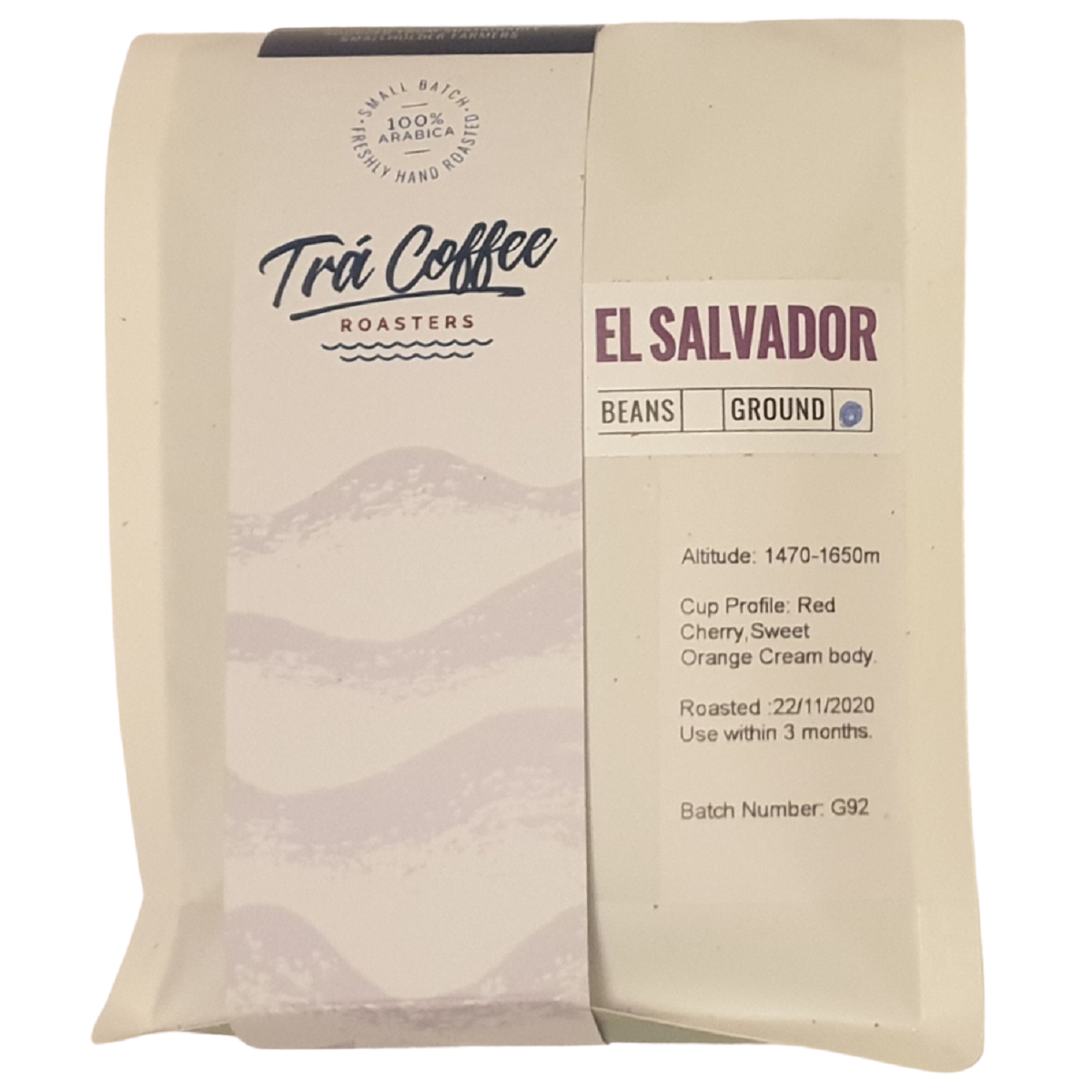 Trá Coffee Roasters El Salvador Beans Ground 250g