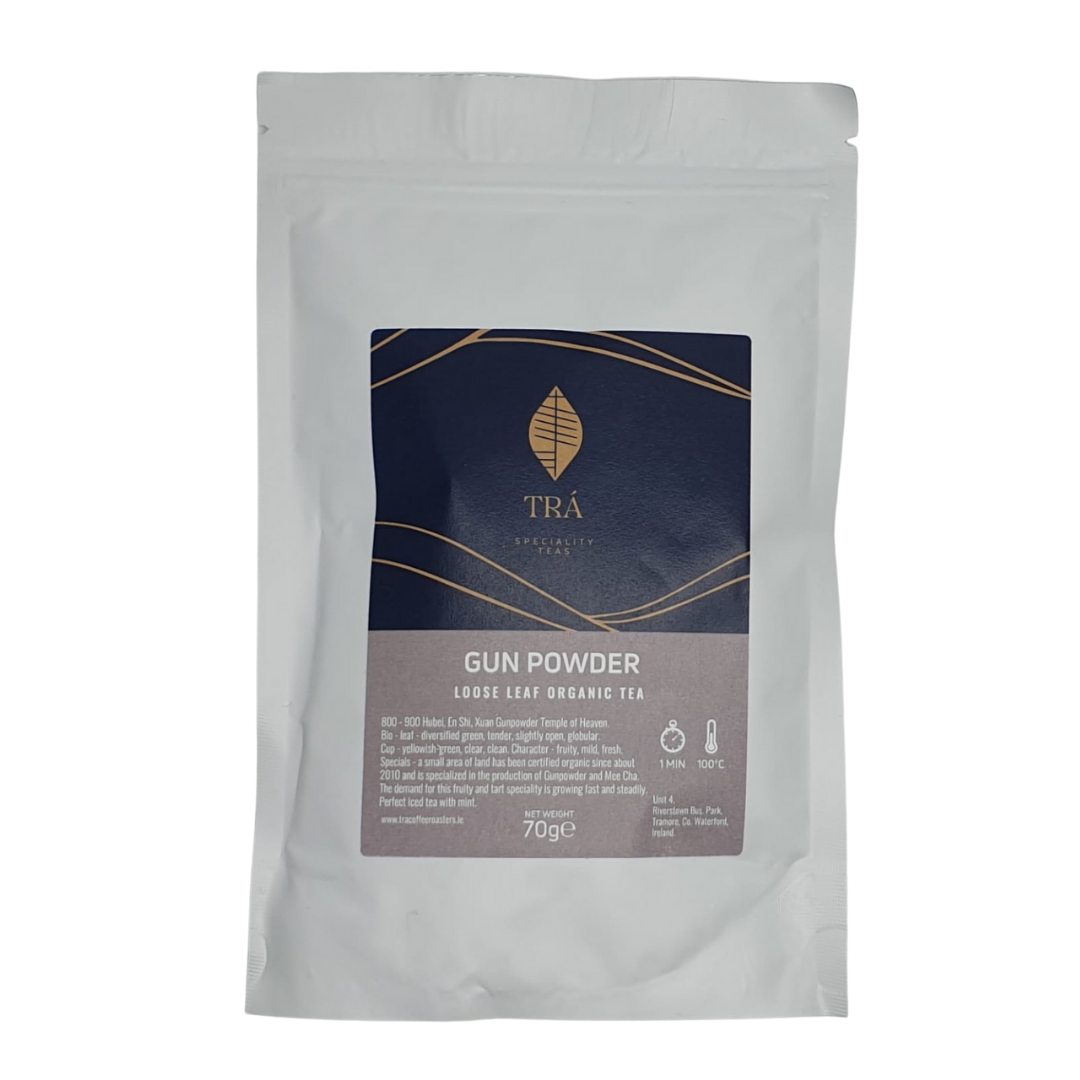Trá Speciality Teas Gun powder Organic Tea 70g