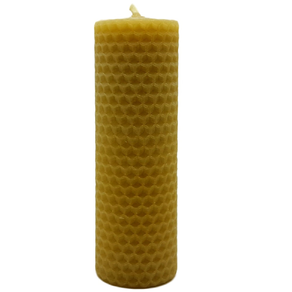 Trish's Honey Products Hand Rolled Beeswax Candle 8 to 9 hours