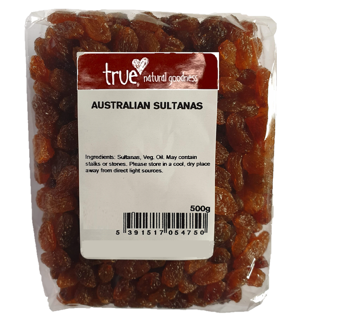 True Natural Goodness Australian Sultanas 500g