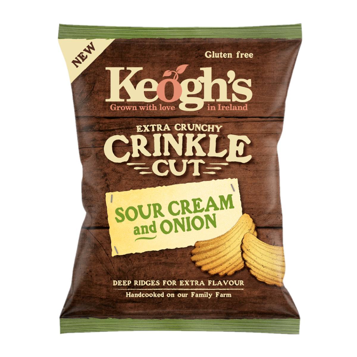 Keogh&#39;s Crinkle Cut Sour Cream &amp; Onion 125g